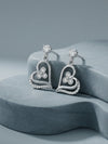 Silver Heart Danglers